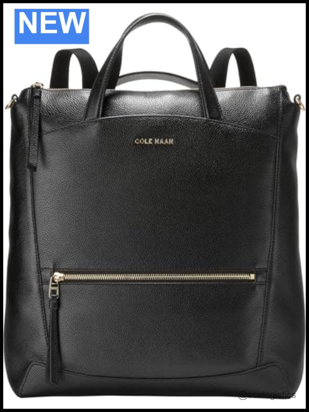 Leather Fashion Backpack with Laptop Compartment Crossbody Shoulder Bag